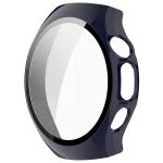 Carcasa cu protectie ecran din sticla securizata BizonMobile compatibila cu Huawei Watch 5 46mm, Dark Blue 4 - lerato.ro