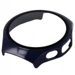 Carcasa cu protectie ecran din sticla securizata BizonMobile compatibila cu Huawei Watch 5 46mm, Dark Blue 7 - lerato.ro