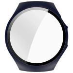 Carcasa cu protectie ecran din sticla securizata BizonMobile compatibila cu Huawei Watch 5 46mm, Dark Blue 9 - lerato.ro