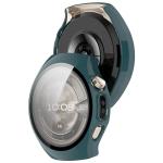 Carcasa cu protectie ecran din sticla securizata BizonMobile compatibila cu Huawei Watch 5 46mm, Verde 5 - lerato.ro
