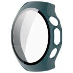 Carcasa cu protectie ecran din sticla securizata BizonMobile compatibila cu Huawei Watch 5 46mm, Verde 4 - lerato.ro
