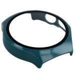 Carcasa cu protectie ecran din sticla securizata BizonMobile compatibila cu Huawei Watch 5 46mm, Verde 8 - lerato.ro