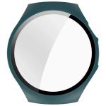 Carcasa cu protectie ecran din sticla securizata BizonMobile compatibila cu Huawei Watch 5 46mm, Verde 9 - lerato.ro