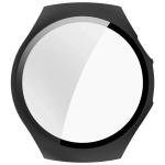 Carcasa cu protectie ecran din sticla securizata BizonMobile compatibila cu Huawei Watch 5 46mm, Matte Black 9 - lerato.ro