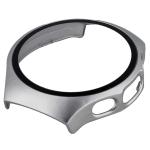 Carcasa cu protectie ecran din sticla securizata BizonMobile compatibila cu Huawei Watch 5 46mm, Satin Silver 7 - lerato.ro
