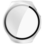 Carcasa cu protectie ecran din sticla securizata BizonMobile compatibila cu Huawei Watch 5 46mm, Satin Silver 8 - lerato.ro