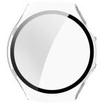 Carcasa cu protectie ecran din sticla securizata BizonMobile compatibila cu Huawei Watch 5 42mm, Transparent 9 - lerato.ro