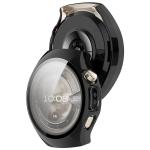 Carcasa cu protectie ecran din sticla securizata BizonMobile compatibila cu Huawei Watch 5 46mm, Negru 4 - lerato.ro