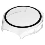 Carcasa cu protectie ecran din sticla securizata BizonMobile compatibila cu Huawei Watch 5 46mm, Transparent 7 - lerato.ro