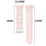 Curea din silicon Bizon Strap Watch Silicone T compatibila cu Huawei Watch 5 46mm, Roz 3 - lerato.ro
