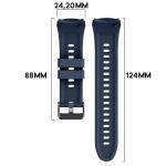 Curea din silicon Bizon Strap Watch Silicone T compatibila cu Huawei Watch 5 46mm, Dark Blue 3 - lerato.ro
