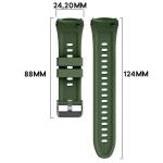 Curea din silicon Bizon Strap Watch Silicone T compatibila cu Huawei Watch 5 46mm, Dark Green 3 - lerato.ro