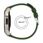 Curea din silicon Bizon Strap Watch Silicone T compatibila cu Huawei Watch 5 46mm, Dark Green 5 - lerato.ro