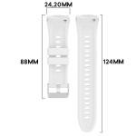 Curea din silicon Bizon Strap Watch Silicone T compatibila cu Huawei Watch 5 46mm, Alb 3 - lerato.ro