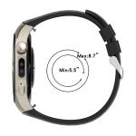 Curea din silicon Bizon Strap Watch Silicone T compatibila cu Huawei Watch 5 42mm, Negru 5 - lerato.ro