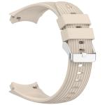 Curea din silicon Bizon Strap Watch Silicone T compatibila cu Huawei Watch 5 42mm, Bej 4 - lerato.ro