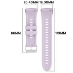 Curea din silicon Bizon Strap Watch Silicone T compatibila cu Huawei Watch 5 42mm, Mov 3 - lerato.ro