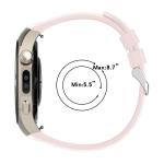 Curea din silicon Bizon Strap Watch Silicone T compatibila cu Huawei Watch 5 42mm, Roz 5 - lerato.ro