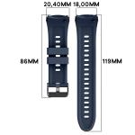 Curea din silicon Bizon Strap Watch Silicone T compatibila cu Huawei Watch 5 42mm, Dark Blue 6 - lerato.ro