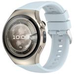 Curea din silicon Bizon Strap Watch Silicone T compatibila cu Huawei Watch 5 42mm, Light Blue 2 - lerato.ro