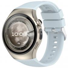 Accesorii Huawei Watch, Curea din silicon Bizon Strap Watch Silicone T compatibila cu Huawei Watch 5 42mm, Light Blue, lerato.ro