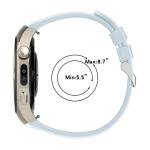 Curea din silicon Bizon Strap Watch Silicone T compatibila cu Huawei Watch 5 42mm, Light Blue 5 - lerato.ro
