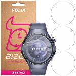 Set 3 folii de protectie Bizon HydroFlex compatibila cu Huawei Watch 5 46 mm, Transparent 2 - lerato.ro