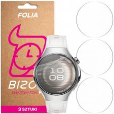 Accesorii Huawei Watch, Set 3 folii de protectie Bizon HydroFlex compatibila cu Huawei Watch 5 42 mm, Transparent, lerato.ro