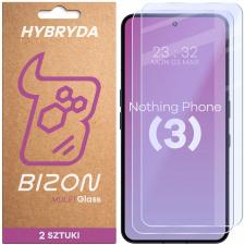 Set 2 folii sticla hibrid Bizon Hybrid Mule Duo compatibile cu Nothing Phone (3), Transparent