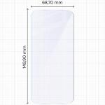 Set 2 folii sticla hibrid Bizon Hybrid Mule Duo compatibile cu Google Pixel 10a, Transparent 3 - lerato.ro