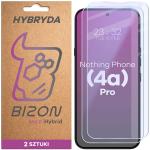Set 2 folii sticla hibrid Bizon Hybrid Mule Duo compatibile cu Nothing Phone (4a) Pro, Transparent 2 - lerato.ro
