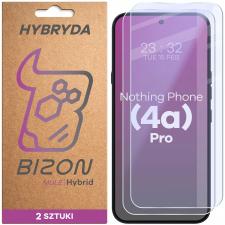 Set 2 folii sticla hibrid Bizon Hybrid Mule Duo compatibile cu Nothing Phone (4a) Pro, Transparent