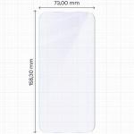 Set 2 folii sticla hibrid Bizon Hybrid Mule Duo compatibile cu Motorola Moto G77 5G, Transparent 3 - lerato.ro