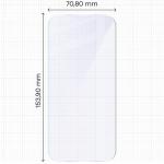 Set 2 folii sticla hibrid Bizon Hybrid Mule Duo compatibile cu Vivo V70 5G, Transparent 3 - lerato.ro