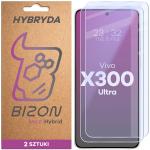 Set 2 folii sticla hibrid Bizon Hybrid Mule Duo compatibile cu Vivo X300 Ultra, Transparent 2 - lerato.ro