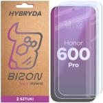 Set 2 folii sticla hibrid Bizon Hybrid Mule Duo compatibile cu Honor 600 Pro 5G, Transparent 2 - lerato.ro