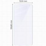 Folie sticla hibrid Bizon Hybrid Mule compatibila cu Oppo Find X9 Ultra, Transparent 3 - lerato.ro
