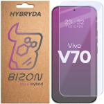 Folie sticla hibrid Bizon Hybrid Mule compatibila cu Vivo V70 5G, Transparent 2 - lerato.ro