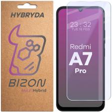 Folii protectie telefoane, Folie sticla hibrid Bizon Hybrid Mule compatibila cu Xiaomi Redmi A7 Pro 4G, Transparent, lerato.ro