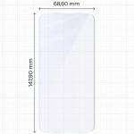 Folie sticla hibrid Bizon Hybrid Mule compatibila cu Vivo X300 FE, Transparent 3 - lerato.ro
