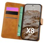 Husa flip cover Bizon Pocket compatibila cu Xiaomi Poco X8 Pro, Maro 3 - lerato.ro