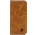 Husa flip cover Bizon Pocket compatibila cu Realme 14 Pro 5G, Maro 2 - lerato.ro