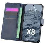 Husa flip cover Bizon Pocket compatibila cu Xiaomi Poco X8 Pro, Navy Blue 3 - lerato.ro