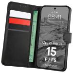 Husa flip cover Bizon Pocket compatibila cu Oppo Reno 15 F / FS, Negru 3 - lerato.ro