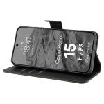 Husa flip cover Bizon Pocket compatibila cu Oppo Reno 15 F / FS, Negru 6 - lerato.ro
