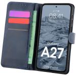 Husa flip cover Bizon Pocket compatibila cu Samsung Galaxy A27 5G, Navy Blue 3 - lerato.ro