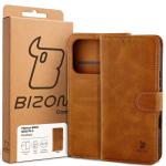 Husa flip cover Bizon Pocket compatibila cu Honor 600 5G / 600 Pro 5G, Maro 7 - lerato.ro