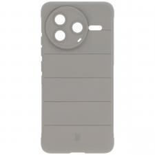 Carcasa Bizon Tur compatibila cu Xiaomi Poco F7 Pro, Light Grey