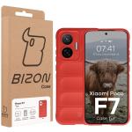 Carcasa Bizon Tur compatibila cu Xiaomi Poco F7, Rosu 9 - lerato.ro