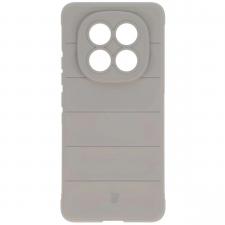 Carcasa Bizon Tur compatibila cu Xiaomi Redmi Note 14 Pro Plus 5G, Light Grey
